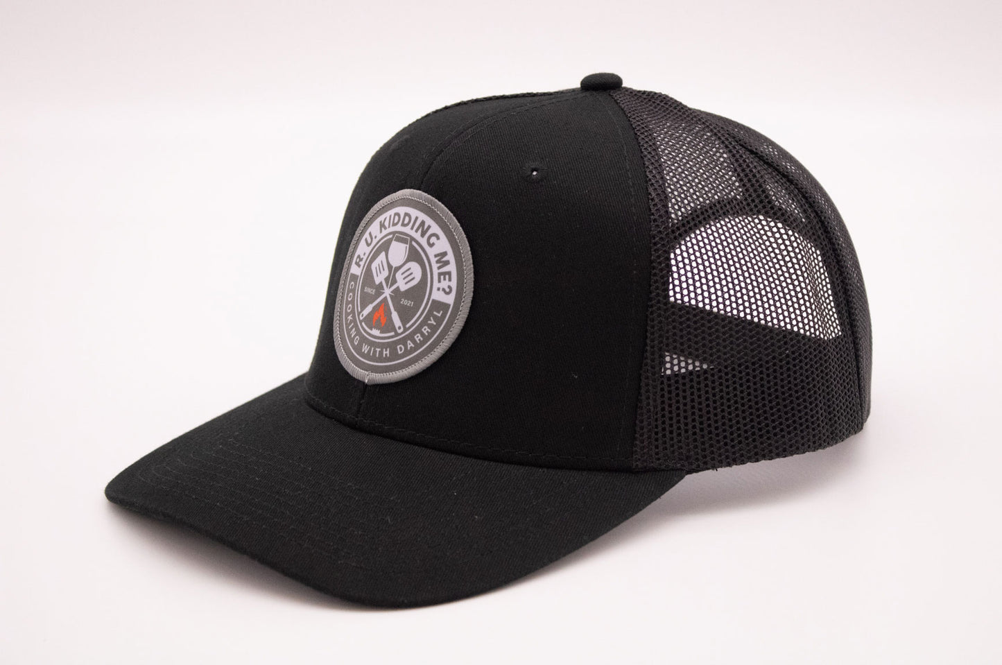 R. U. Kidding Me? Snapback Trucker Hat - Black
