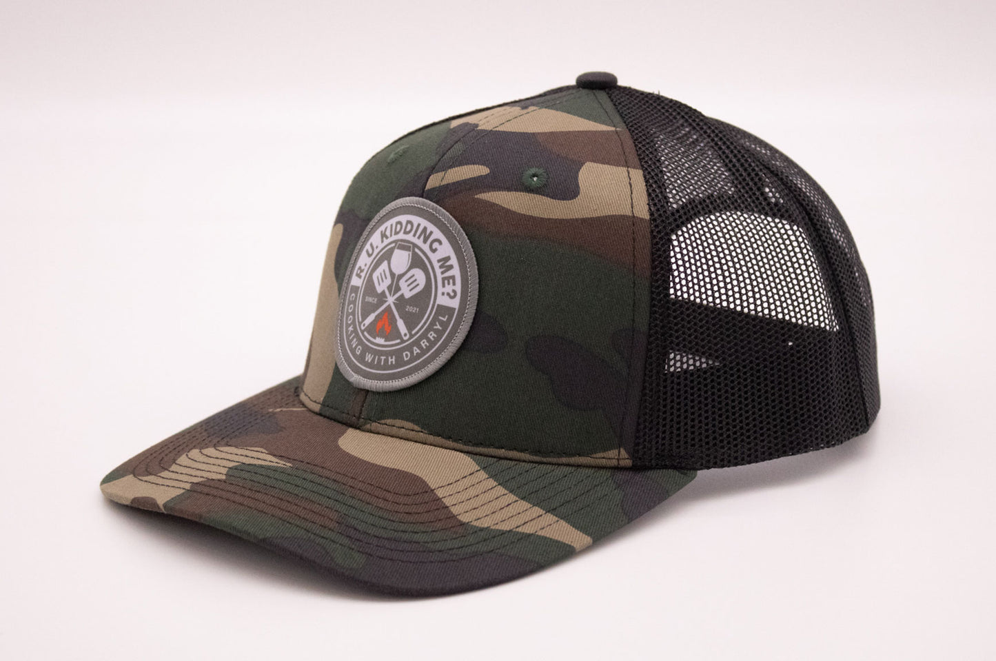 R. U. Kidding Me? Snapback Trucker Hat - Camo