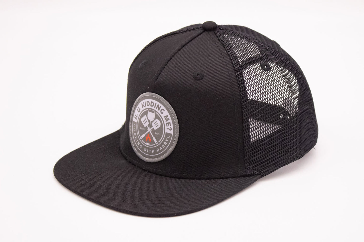 R. U. KIdding Me? Snapback Flatbill Hat - Black