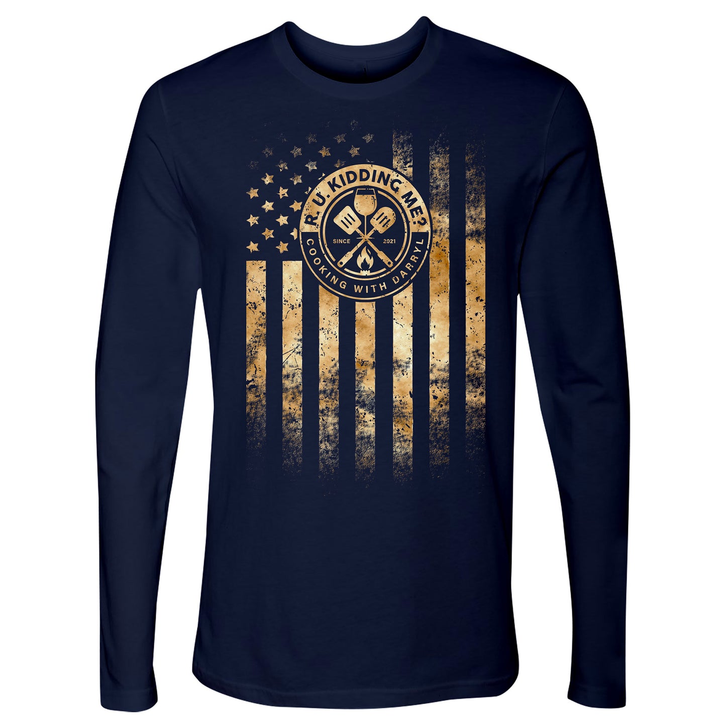 R. U. Kidding Me? Flag - Front - Long Sleeve T-Shirt