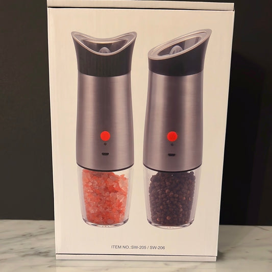 UNBRANDED USB RECHARGEABLE gravity salt & pepper grinders