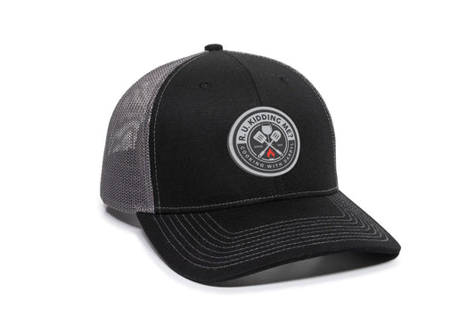 R. U. Kidding Me? Snapback Trucker Hat - Black/Charcoal