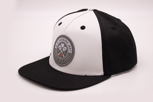 R. U. Kidding Me? Snapback Flatbill Hat - Black/White